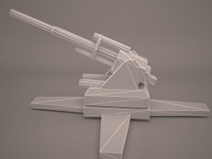 anti aircraft 3D मॉडल