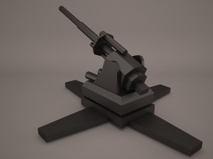 anti aircraft 3D मॉडल