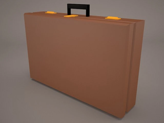 attache case 3D Model .c4d .max .obj .3ds .fbx .stl .blend 