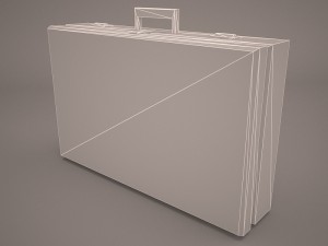 attache case Modèle 3D