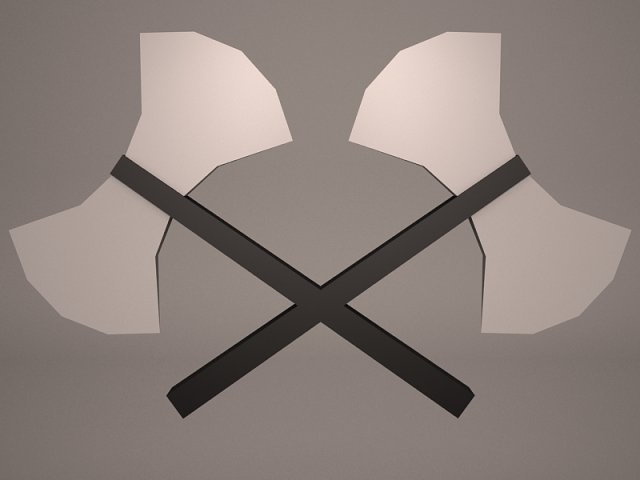 warrior axe 3D Model .c4d .max .obj .3ds .fbx .stl .blend 