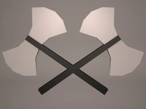 warrior axe Modello 3D