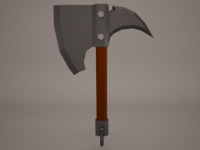 warrior axe 1 3D Модель .c4d .max .obj .3ds .fbx .stl .blend 
