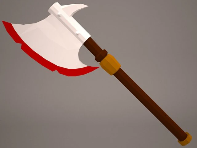 warrior axe 2 3D Model .c4d .max .obj .3ds .fbx .stl .blend 
