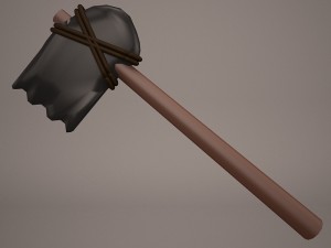 warrior axe 5 3D Model