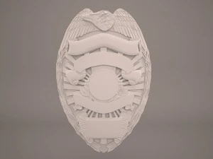 ABD polis rozeti 3D Model