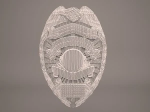 us police badge 3D Model