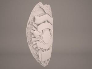us police badge Model 3D