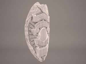 us police badge Model 3D