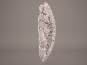 us police badge Model 3D
