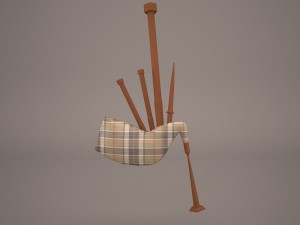 bagpipes Modello 3D
