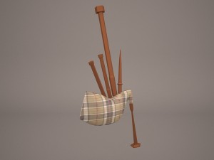 bagpipes Modello 3D