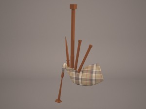 bagpipes Modello 3D