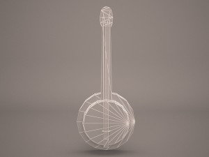 banjo Model 3D