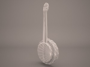 banjo Model 3D