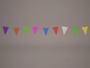 flags banner 3D Model