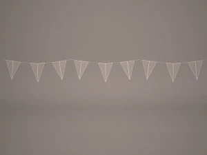 flags banner 3D Model