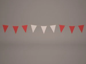 flags banner 3D Model