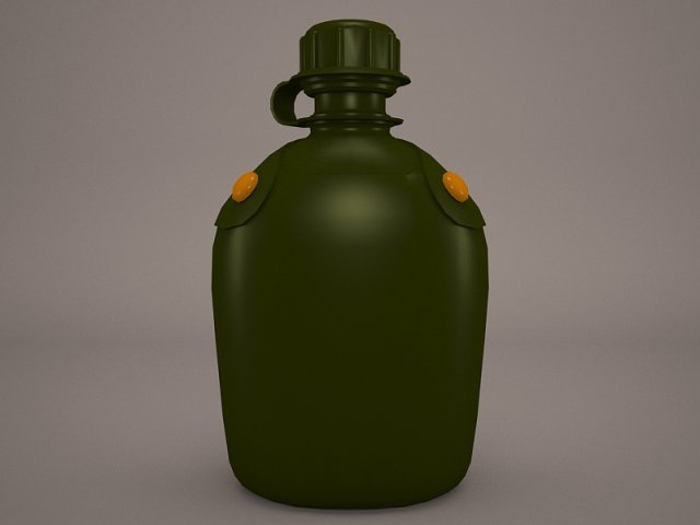 canteen Modello 3D .c4d .max .obj .3ds .fbx .stl .blend 