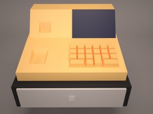 cash register 3D मॉडल