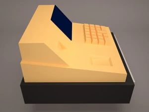 Kasse 3D Modell