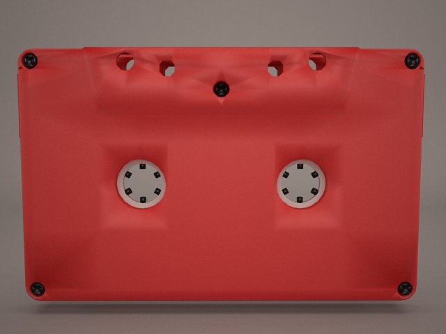 cassetta tape 3D 模型 .c4d .max .obj .3ds .fbx .stl .blend 