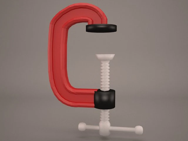 c-clamp 3D Model .c4d .max .obj .3ds .fbx .stl .blend