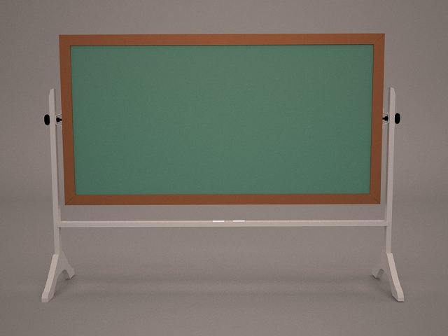 chalkboard 3D 模型 .c4d .max .obj .3ds .fbx .stl .blend 