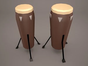 congas Modello 3D