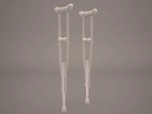 crutches 3D Model