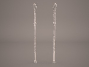 crutches 3D Модель