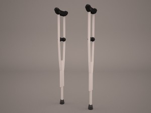 crutches 3D Модель