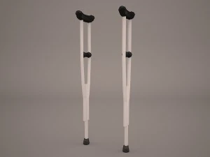 crutches 3D Model
