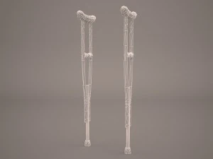 crutches 3D Model