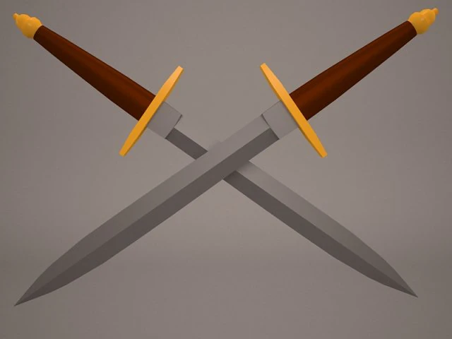 dagger 1 3D Model .c4d .max .obj .3ds .fbx .stl .blend 