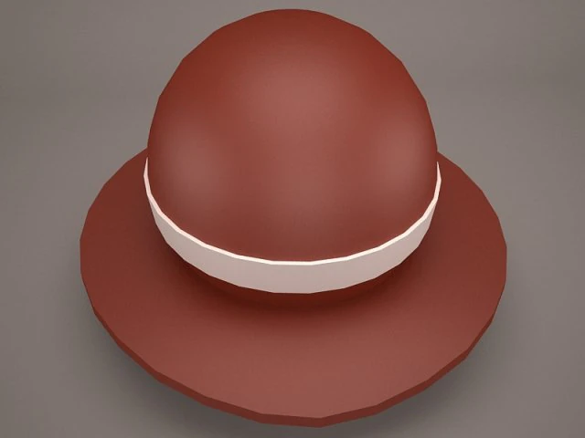 hat woman 3D Model .c4d .max .obj .3ds .fbx .stl .blend