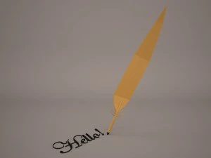 piuma Modello 3D