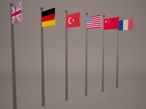 flags 3D Модель