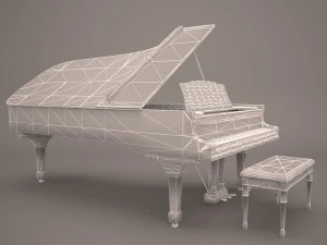 grand piano 3D Model