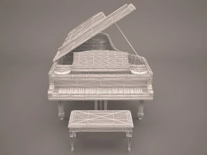 grand piano 3D Model
