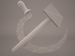 hammer and sickle Modello 3D