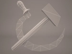 hammer and sickle 3D Model
