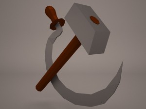 hammer and sickle Modello 3D