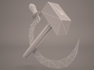 hammer and sickle Modello 3D