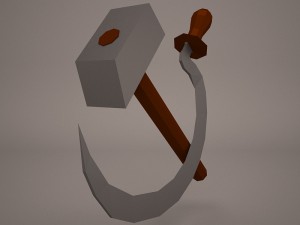 hammer and sickle Modello 3D