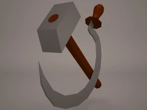 hammer and sickle 3D Model