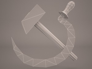 hammer and sickle Modello 3D