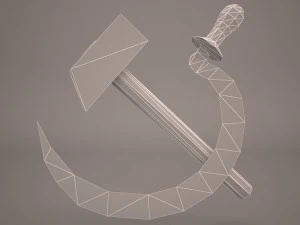 hammer and sickle 3D Model