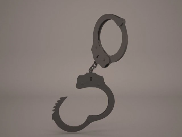 handcuffs 3D Model .c4d .max .obj .3ds .fbx .stl .blend
