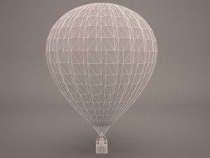 hot air balloon Modelo 3D